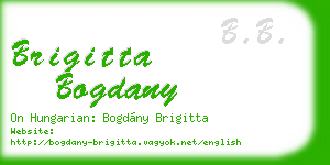 brigitta bogdany business card